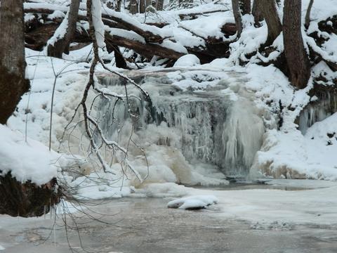 Водопад на р. Фарс, зима 2017