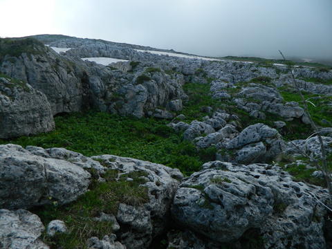 Хребет Каменное море, в пути к вершине Нагой-Кош