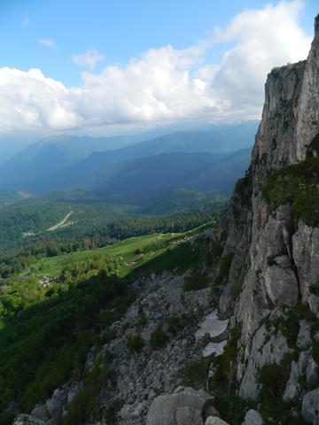 В пути к вершине Нагой-Кош, нагорье Лаго-Наки